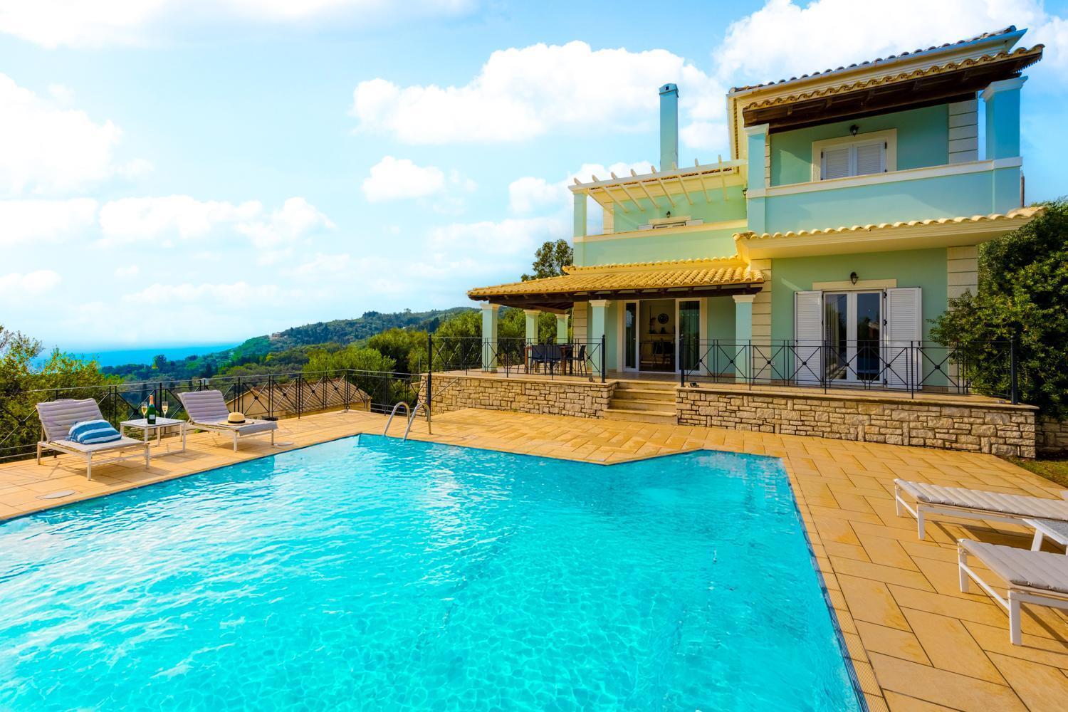 סידריון Villa Eleni Agios Stephanos מראה חיצוני תמונה